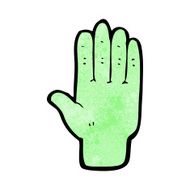 Cartoon Zombie Hand N28