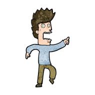 cartoon terrified man N215