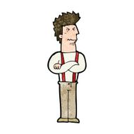 cartoon annoyed man N68