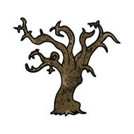 cartoon winter tree N7