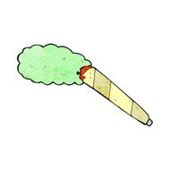 cartoon marijuana cigarette N14
