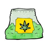 cartoon bag of weed N10