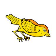 cartoon garden bird N32