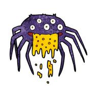 cartoon gross halloween spider N12