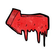 cartoon bloody pointing arrow N2