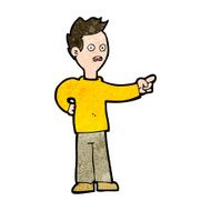 cartoon shocked boy pointing N8