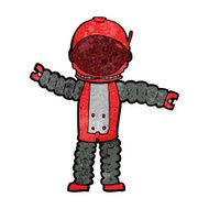 Cartoon Astronaut N117