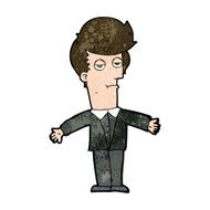 cartoon bored man N32