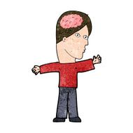 cartoon man with brain N8