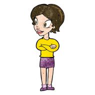 cartoon pretty woman N234