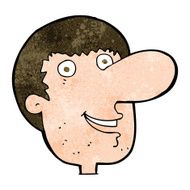 cartoon happy male face N16