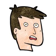 cartoon unhappy face N16