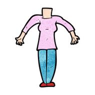 cartoon female body (add photos or mix and match cartoons) N201