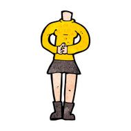 cartoon female body (add photos or mix and match cartoons) N205