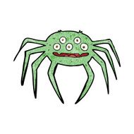 cartoon halloween spider N6