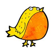 cartoon fat bird N23