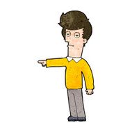 cartoon pointing man N91