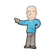 cartoon pointing man N92