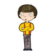 cartoon staring boy N19