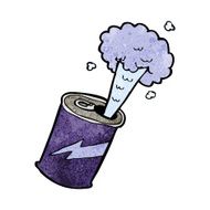 cartoon fizzing soda can N30