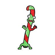 Cartoon Dancing Christmas Candy Cane N15