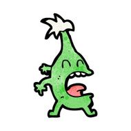 cartoon funny christmas creature N21