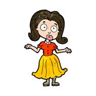 cartoon confused girl N9