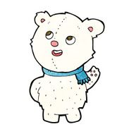 cartoon cute polar bear cub N12