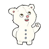 cartoon cute polar bear cub N13