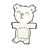 cartoon cute polar bear cub N15