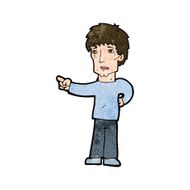 cartoon pointing man N94