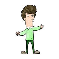 cartoon startled man N42