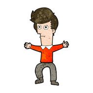 cartoon startled man N43