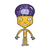 cartoon weird robot N9