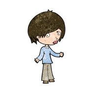 cartoon confused woman N99