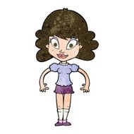 cartoon pretty woman N235