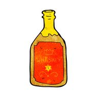 Cartoon Whiskey Bottle N16