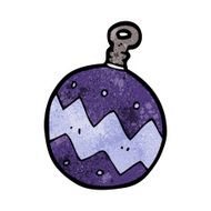 Cartoon Christmas Bauble N78