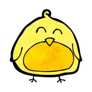 funny cartoon bird N146