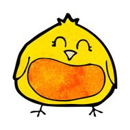 cartoon fat bird N25