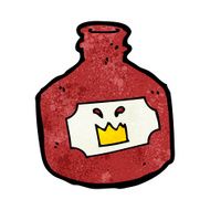 cartoon old bottle N7