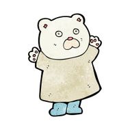 funny cartoon polar bear N16