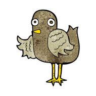 cartoon bird waving wing N9