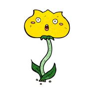 cartoon shocked flower N8