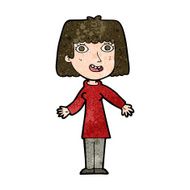 cartoon happy woman N223