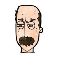 cartoon annoyed old man N56
