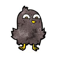 funny cartoon bird N147