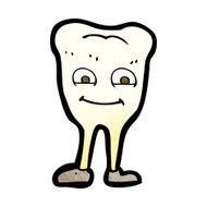 cartoon yellowing tooth N7