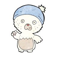 cartoon cute teddy bear in hat N11