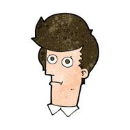 cartoon staring face N13